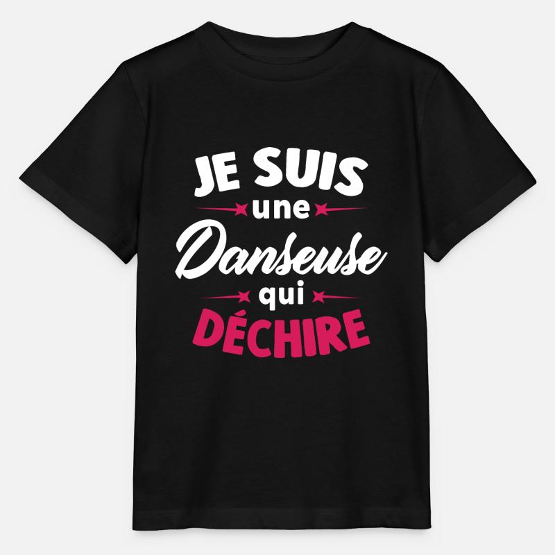 Je Suis Une Danseuse Qui Déchire - T-shirt bio MINI CREATOR Stanley/Stella Enfant - noir