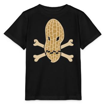 Erdnuss Allergie - Allergisch gegen Erdnüsse - Stanley/Stella Kinder T-Shirt MINI CREATOR  - Schwarz - Vorne - Mikhail (115cm)