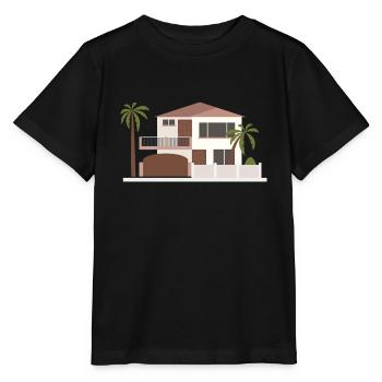 construction de maisons maison maison architecture gebaeude214 - T-shirt bio MINI CREATOR Stanley/Stella Enfant - noir - Devant - Mikhail (115cm)