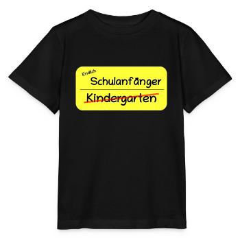 Finally school beginners - Stanley/Stella MINI CREATOR Kids’ T-Shirt - black - Front - Mikhail (115cm)