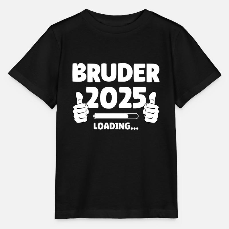 Bruder 2025 Loading - Stanley/Stella Kinder T-Shirt MINI CREATOR  - Schwarz