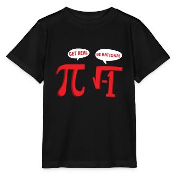 MATHS GETS REAL - Stanley/Stella Kinder T-Shirt MINI CREATOR  - Schwarz - Vorne - Mikhail (115cm)