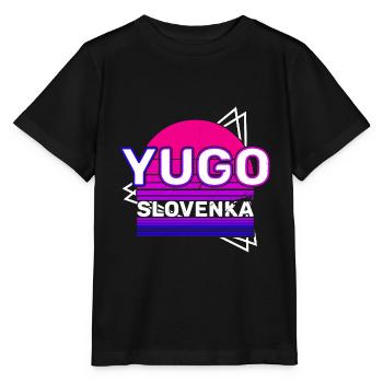 Jugoslavija Yougoslavie Jugo Tito SFRJ Jugoslawien - T-shirt bio MINI CREATOR Stanley/Stella Enfant - noir - Devant - Mikhail (115cm)