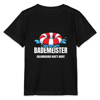 Maître-nageur Chlore Pas de natation - T-shirt bio MINI CREATOR Stanley/Stella Enfant - noir - Devant - Mikhail (115cm)