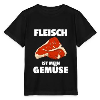 Fleisch Ist Mein Gemüse Fleischesser - Stanley/Stella Kinder T-Shirt MINI CREATOR  - Schwarz - Vorne - Mikhail (115cm)