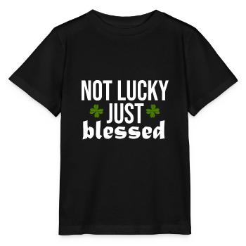 Lucky Luck Bénédiction Béni Divin - T-shirt bio MINI CREATOR Stanley/Stella Enfant - noir - Devant - Mikhail (115cm)
