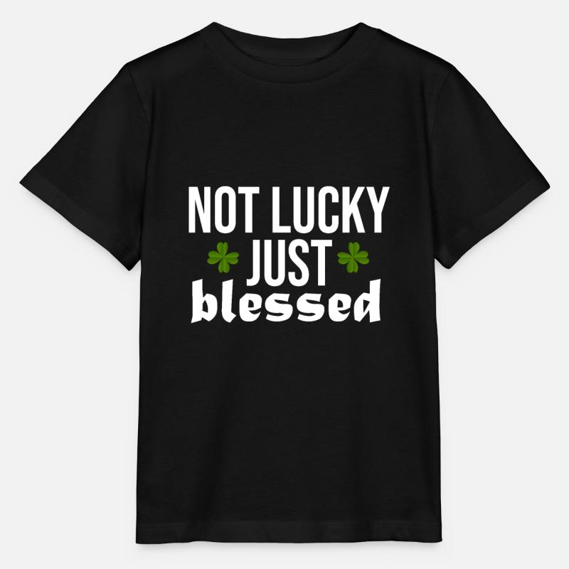 Lucky Luck Bénédiction Béni Divin - T-shirt bio MINI CREATOR Stanley/Stella Enfant - noir