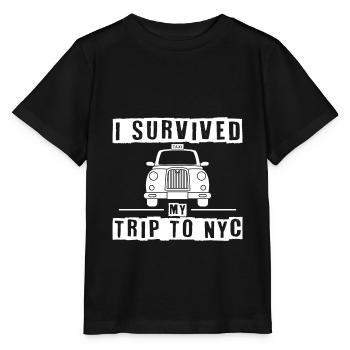 I Survived My Trip To NYC - Stanley/Stella Kinder T-Shirt MINI CREATOR  - Schwarz - Vorne - Mikhail (115cm)