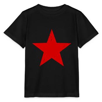 Red Star - Stanley/Stella MINI CREATOR Kids’ T-Shirt - black - Front - Mikhail (115cm)
