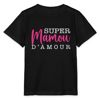 Super Mamou D'amour - T-shirt bio MINI CREATOR Stanley/Stella Enfant - noir - Devant - Mikhail (115cm)