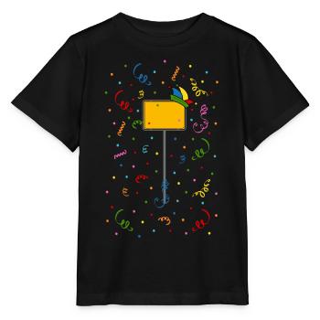 Fasching Fastnacht Karneval Ortsschild Narrenkappe - Stanley/Stella Kinder T-Shirt MINI CREATOR  - Schwarz - Vorne - Mikhail (115cm)