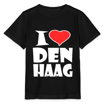 I Love Den Haag - Stanley/Stella Kinder T-Shirt MINI CREATOR  - Schwarz - Vorne - Mikhail (115cm)