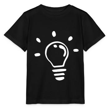 Ampoule individuelle / unique bulb - T-shirt bio MINI CREATOR Stanley/Stella Enfant - noir - Devant - Mikhail (115cm)