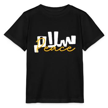 Salam paix - T-shirt bio MINI CREATOR Stanley/Stella Enfant - noir - Devant - Mikhail (115cm)