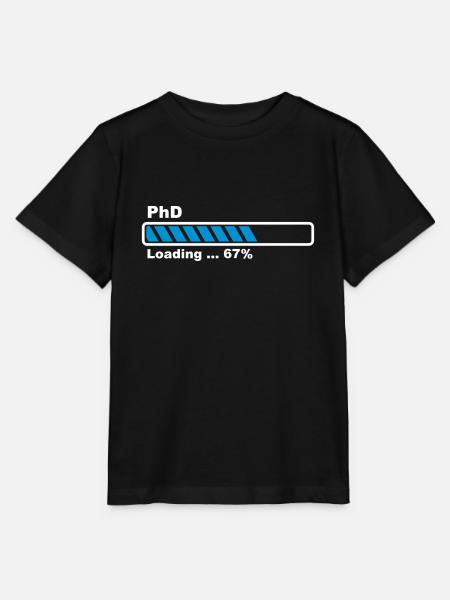 PhD barre loading - T-shirt bio MINI CREATOR Stanley/Stella Enfant - noir