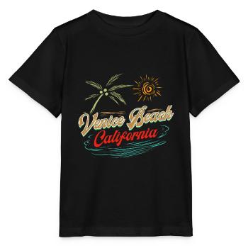 Venice Beach California | Lustiges Geschenk - Stanley/Stella Kinder T-Shirt MINI CREATOR  - Schwarz - Vorne - Mikhail (115cm)