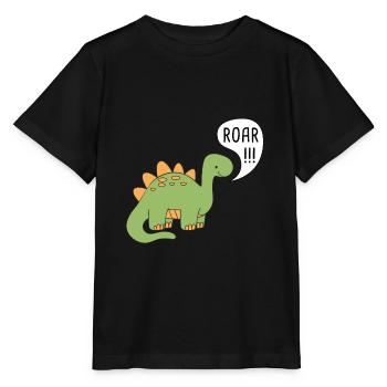 Kind Dinosaurier - Stanley/Stella Kinder T-Shirt MINI CREATOR  - Schwarz - Vorne - Mikhail (115cm)