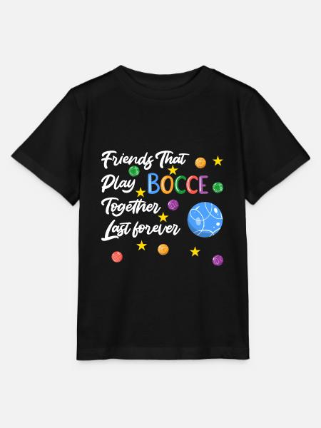 Boccia Boule Petanque - Stanley/Stella Kinder T-Shirt MINI CREATOR - Schwarz