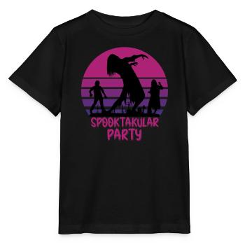Spuk-Party - Stanley/Stella Kinder T-Shirt MINI CREATOR  - Schwarz - Vorne - Mikhail (115cm)