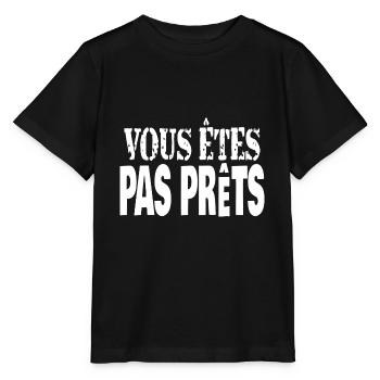 vous êtes pas prêts - T-shirt bio MINI CREATOR Stanley/Stella Enfant - noir - Devant - Mikhail (115cm)