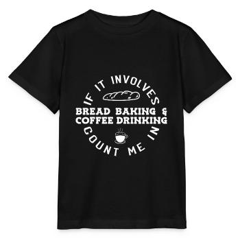 Cuisson du pain Boulangers Boulangers Cuisson du levain - T-shirt bio MINI CREATOR Stanley/Stella Enfant - noir - Devant - Mikhail (115cm)