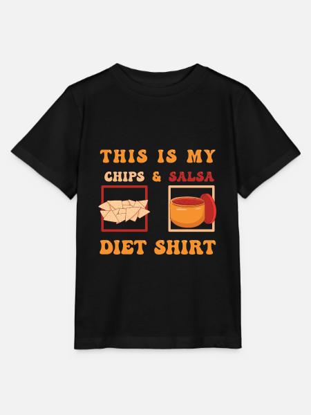 Chips und Salsa Nachos - Stanley/Stella Kinder T-Shirt MINI CREATOR - Schwarz