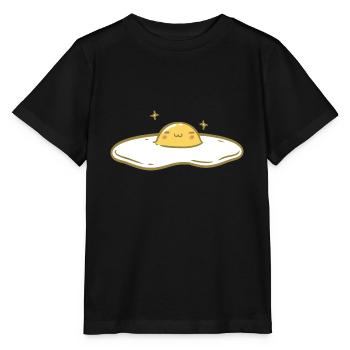 Oeuf au plat sucré - T-shirt bio MINI CREATOR Stanley/Stella Enfant - noir - Devant - Mikhail (115cm)