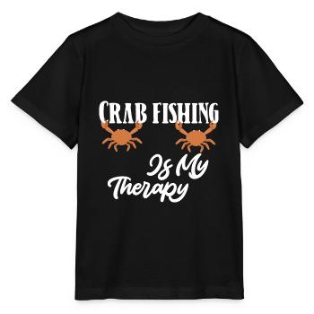 Pêche au crabe Crabe Pêcheurs de crabe - T-shirt bio MINI CREATOR Stanley/Stella Enfant - noir - Devant - Mikhail (115cm)