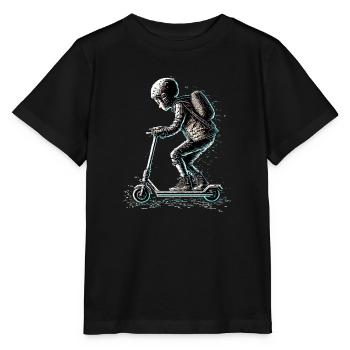 Stuntscooter de style ASCII - T-shirt bio MINI CREATOR Stanley/Stella Enfant - noir - Devant - Mikhail (115cm)