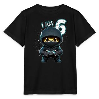 Children birthday 6 years - video games and gamers - Stanley/Stella Kinder T-Shirt MINI CREATOR  - Schwarz - Vorne - Mikhail (115cm)