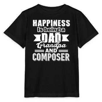 Being A Dad Grandpa And Composer - Stanley/Stella MINI CREATOR Kids’ T-Shirt - black - Front - Mikhail (115cm)