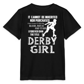 Roller Derby Forever The Title - Stanley/Stella MINI CREATOR Kids’ T-Shirt - black - Front - Mikhail (115cm)