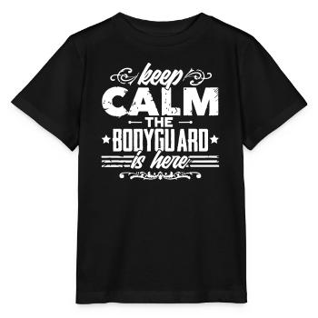 Bodyguard Keep Calm The Bodyguard Is Here - Stanley/Stella MINI CREATOR Kids’ T-Shirt - black - Front - Mikhail (115cm)