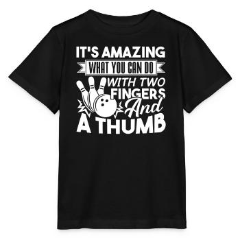 Bowling Is Amazing - Stanley/Stella MINI CREATOR Kids’ T-Shirt - black - Front - Mikhail (115cm)