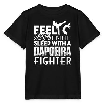 Capoeira Sleep With A Capoeira - Stanley/Stella MINI CREATOR Kids’ T-Shirt - black - Front - Mikhail (115cm)