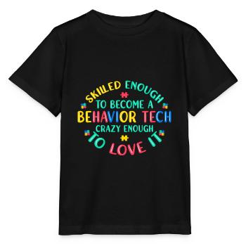 Thérapeute comportementaliste Thérapeute - T-shirt bio MINI CREATOR Stanley/Stella Enfant - noir - Devant - Mikhail (115cm)
