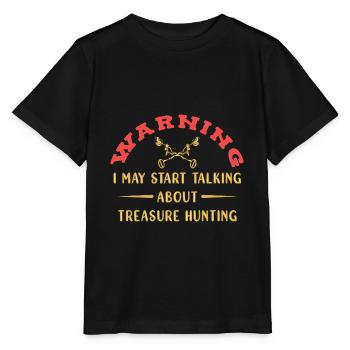 Chasseur de trésors Chasse au trésor Détecteur de métaux - T-shirt bio MINI CREATOR Stanley/Stella Enfant - noir - Devant - Mikhail (115cm)