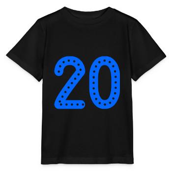 20 ANS. 20e ANNIVERSAIRE. ANNIVERSAIRE 20 ANS. 20 - T-shirt bio MINI CREATOR Stanley/Stella Enfant - noir - Devant - Mikhail (115cm)