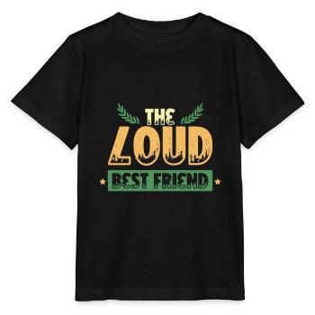Loud best friend - Stanley/Stella MINI CREATOR Kids’ T-Shirt - black - Front - Mikhail (115cm)