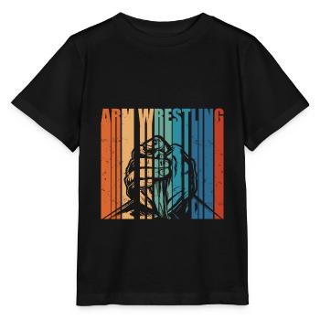 Armdrücken - Stanley/Stella Kinder T-Shirt MINI CREATOR  - Schwarz - Vorne - Mikhail (115cm)