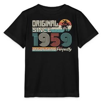 1959 anniversaire 1959 né en 1959 anniversaire - T-shirt bio MINI CREATOR Stanley/Stella Enfant - noir - Devant - Mikhail (115cm)