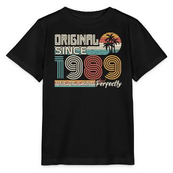 1989 Jubiläum 1989 Jahrgang 1989 Jubiläum - Stanley/Stella Kinder T-Shirt MINI CREATOR  - Schwarz - Vorne - Mikhail (115cm)