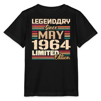 Mai 1964 Mai - Jubiläum Mai 1964 - Stanley/Stella Kinder T-Shirt MINI CREATOR  - Schwarz - Vorne - Mikhail (115cm)