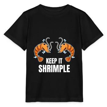 Gardez-le Crevette Crevettes Crabes de crevettes - T-shirt bio MINI CREATOR Stanley/Stella Enfant - noir - Devant - Mikhail (115cm)