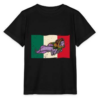 Quetzalcoatl Axolotl Mexique Divinité Aztèque - T-shirt bio MINI CREATOR Stanley/Stella Enfant - noir - Devant - Mikhail (115cm)