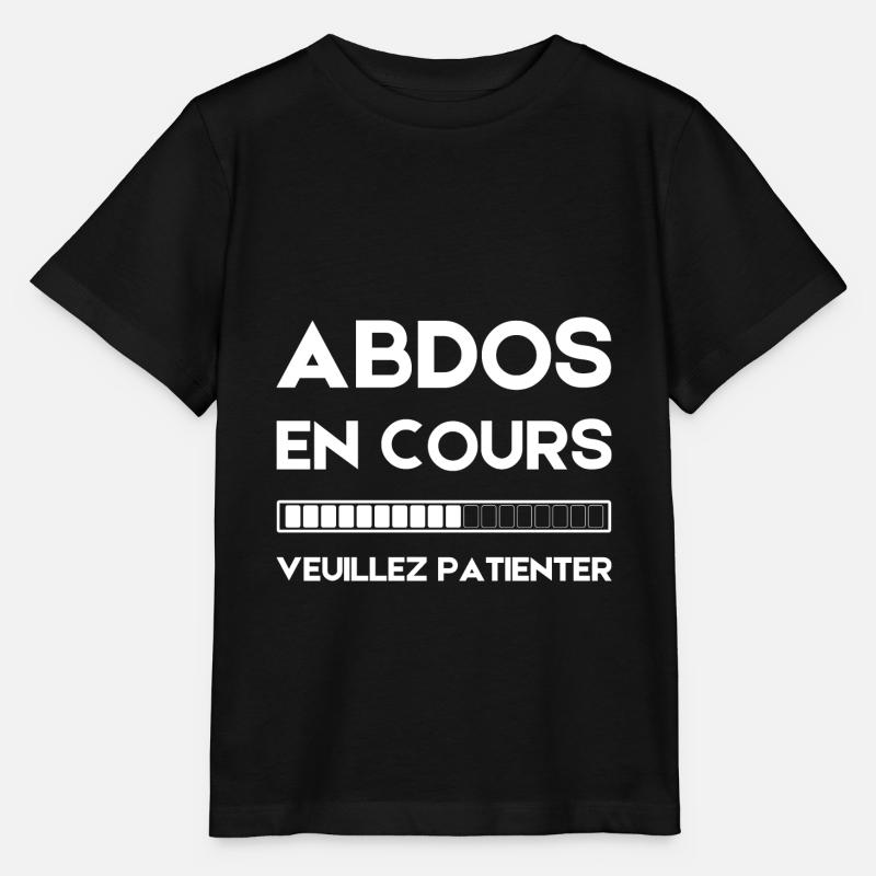 abs in progress please wait! sport - Stanley/Stella MINI CREATOR Kids’ T-Shirt - black
