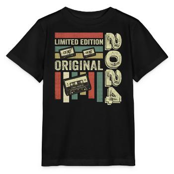 Millésime 2024 - Citation d’anniversaire rétro 2024 - T-shirt bio MINI CREATOR Stanley/Stella Enfant - noir - Devant - Mikhail (115cm)
