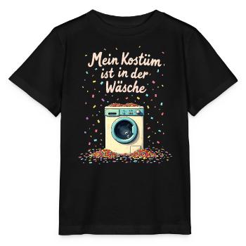 Mein Kostüm ist in der Wäsche Karneval Kein Kostüm - Stanley/Stella Kinder T-Shirt MINI CREATOR  - Schwarz - Vorne - Mikhail (115cm)