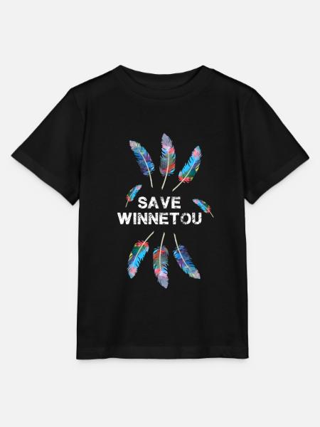 save winnetou,winnetou,federn,illustration - Stanley/Stella Kinder T-Shirt MINI CREATOR - Schwarz