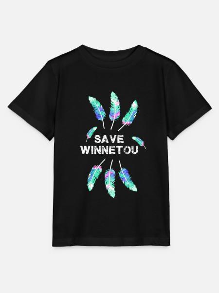 save winnetou,winnetou,federn,illustration - Stanley/Stella Kinder T-Shirt MINI CREATOR - Schwarz